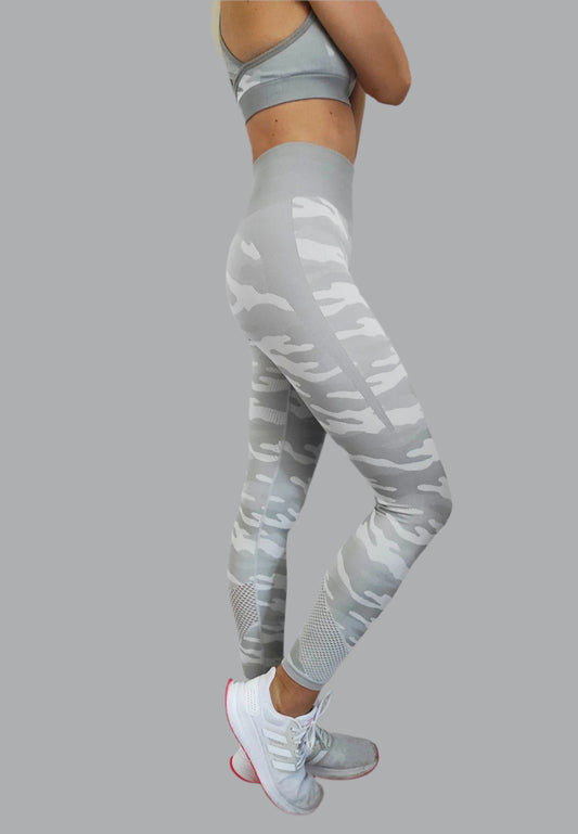 Camouflage Leggings Light Grey